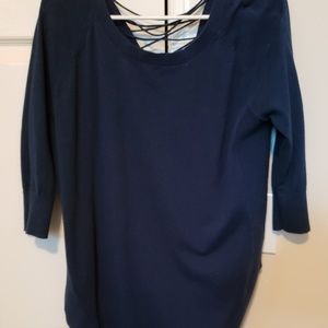 Blue Express circle hem sweater